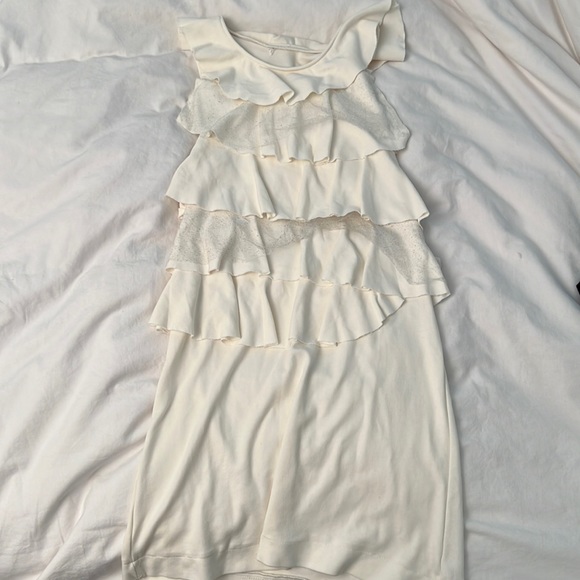 Girls Ruffled dress in white by Zara - Picture 1 of 1